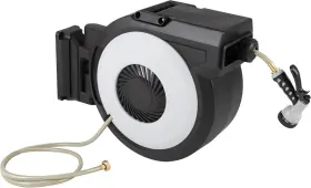 Pure Garden 196593994021 Retractable Hose 124 Ft Black
