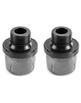 Qwork 734900617500 Airless Paint Sprayer Inlet Strainer 2 Pcs 3/4 Inch Screen Fo