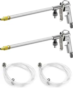 Qwork 795973603388 Spray Gun 2 Pack Aluminum Pneumatic Air Engine Cleaning Washer Kit To