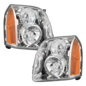 Radhlbniu Rb-h360 Headlights Assembly Pair Compatible With Gmc Yukon Xl 1500 2500 2007 Chrome