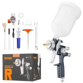 Rs8801d Refine Hvlp Spray Gun - Professional Air Paint With 1.8mm Nozzle 600cc C