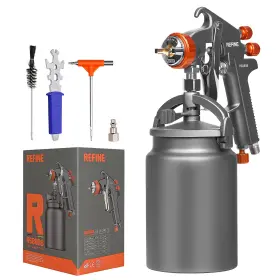 Rs8808 Refine Spray Gun Siphon Air 1.8mm Nozzle 1000cc Aluminum Cup Sp