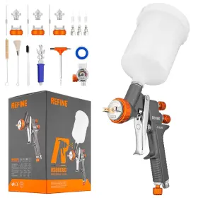 Rs8808g Refine Air Spray Gun Auto Paint With 1.4/1.8/2.0mm Nozzle Professional