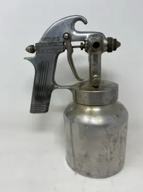 3522 Roche Vintage J Paint Spray Gun Aluminum Canister Usa Made 40 Psi Untested As-is