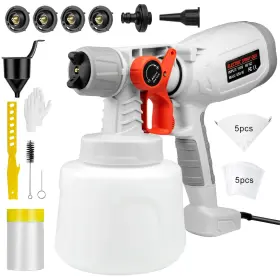 Rrj 426908264284 Esprayadora De Pintura 1400 Ml Maquina Electrica Pistola Para Pintar Casa Pared