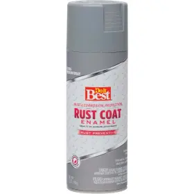 203545d Rust Coat Do It Best Gloss Medium Gray 12 Oz. Anti-rust Spray Paint Sim