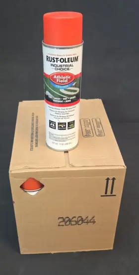 206044 Rust-oleum 020066117016 Athletic Field Inverted Paint Orange #206044 Case Of 12