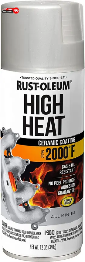 248904 Rust-oleum Automotive High Heat Spray Paint 12 Ounce Pack Of 1 Flat