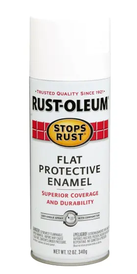 7790830 Rust-oleum Stop 12 Oz. Protective Enamel Flat White Spray Paint