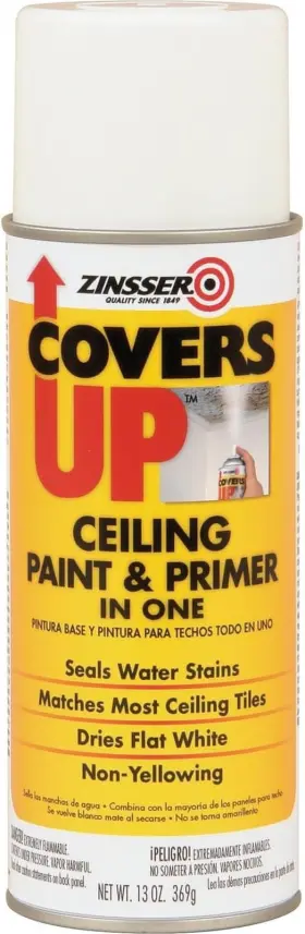 03688 Rust-oleum Corporation Zinnser Covers Up Stain Sealing Ceiling Paint White