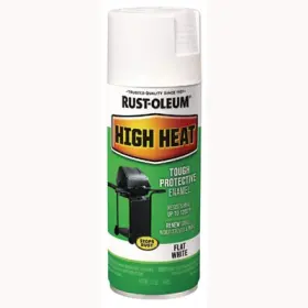 7751830ea Rustoleum High Heat Enamel Spray Paint Flat White 12 Oz Aerosol Can