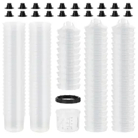 Psm1 Rvgive Disposable Paint Spray Gun Cups Liners And Lid System 6 Ounce 200ml Kit Wit
