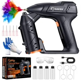 Sk-sg08a Saker Electric Cordless Paint Sprayer For Car Airbrush Handheld Por