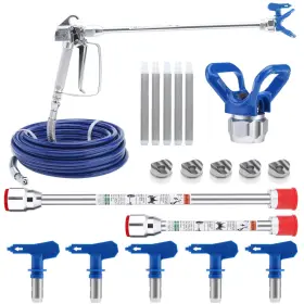 Sansanya 617256169148 15pcs Airless Paint Spray Hose Kit 50ft With Airles
