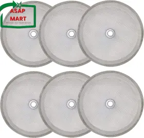 Scxmzjzy 445056537552 6 Pieces French Press Filters Screen 4 Inch Stainless Steel Mesh And Rep