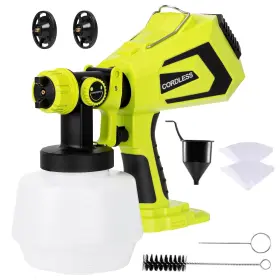 Tl316c1-se Semoxbit Cordless Paint Sprayer For Ryobi 18v Battery 1200ml Container Power And H