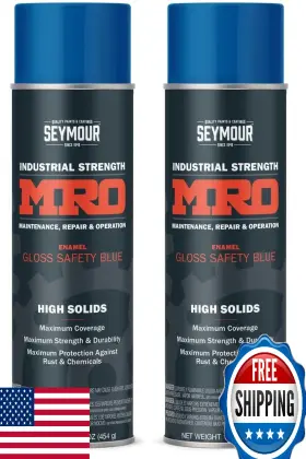 Seymour B0cf2s9yjn 620-1427 Industrial Mro High Solids Spray Paint Safety Blue 16oz 2-pk