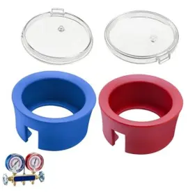 49100 Shujuku 49190 Red And Blue Gauge Boots Cover 2 Pcs Lens 1 Pair