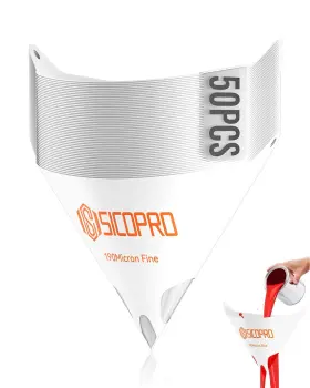 Sicopro Sk805721 Paint Strainers Paper Cone 190 Micron Filter Tips Ultra Fine Strainer