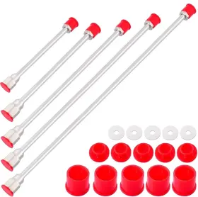 Sinyowot Cm 50 30 5 Pack Multi-sizes Airless Paint Sprayer Tip Extension Pole Rod Wit