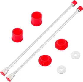 Extension-2p-0428y3 Sinyowot 40 Inch/100cm Airless Sprayer Gun Tip Extension With Red Guard Pole Rod 2 Pack
