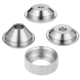 720050 Skrfren 4 Pcs Drywall Texture Sprayer Nozzle Tips Set 3/16 Inch 1/4 5/16 With Collar