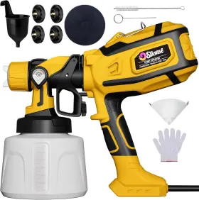 Slikwave 772864443933 Paint Sprayer 850w Hvlp Spray Gun With 1400ml Detachable Container Electric Pa