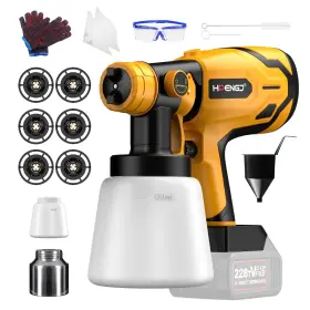 Jh-13z Smarttail Paint Sprayer 800w Hvlp Spray Gun Cordless For Makita 18v/20v B