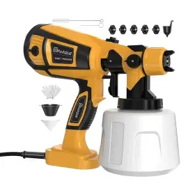 Spk0001 Sparque Paint Sprayer Gun 1000w Electric High Pressure Spray 5 Nozzles 3 Patterns