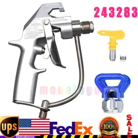 243283 Sprayer-china Aftermarket Fits 5000 Psi Airless Spray Gun Silver With Tip 517 New 243283 Sprayer-china Aftermarket Fits 5000 Psi Airless Spray Gun Silver With Tip 517 New