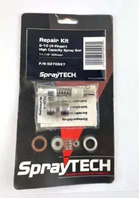 0270957 Spraytech Spray Tech Repair Kit - G-10 4 Finger High Capacity Gun 11/16 Inch Disfuser