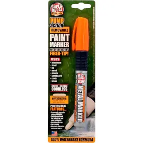 2166119 Super Met-al Pump Action Fiber Tip Water-based Paint Marker Orange