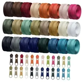 Ka-syhood-277242 Syhood 24 Colors Zipper Repair Kit #5 Nylon Coil Sewing 24yard Dark Morandi