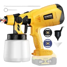 Pqq20v Synxiter Paint Sprayer For Dewalt Battery 20v Max Hvlp Spray Gun With Brushless