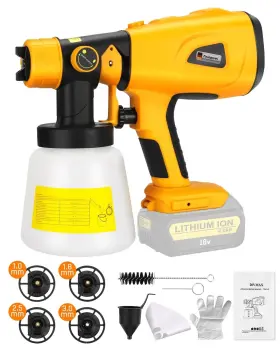 Dw-sg05 Taingwei Cordless Paint Sprayer For Dewalt 20v 60v Battery 200w Hvlp Gun