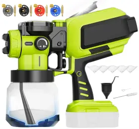 Newpaintsprayer-005 Tairda Automatic Paint Sprayer Compatible For Ryobi 18v Battery No Cordles
