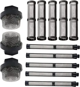 246385 Talswif Airless Sprayer Filter Set For Graco 390 395 490 495 595 3400 Black Silver 246385 Talswif Airless Sprayer Filter Set For Graco 390 395 490 495 595 3400 Black Silver