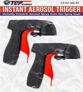 Tcp Global 313036771708 Instant Aerosol Trigger Handle Pack Of 2 Instantly Converts Spray Cans Into