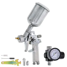 Tcp Global 844825092266 Hvlp Mini-touch Up Spray Gun Set -1.0 Mm Nozzle For Auto Pa