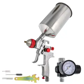 Tcp Global 844825099012 Professional Gravity Feed Hvlp Spray Gun With A 1.4mm Fluid Tip 1