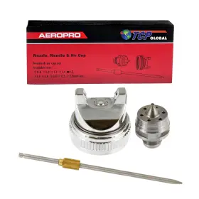 P6600-15 Tcp Global G6600 Series Spray Gun 1.5 Needle Nozzle Air Cap Set By