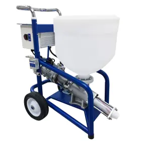 033297 Techtongda T3 Putty Cement Grouting Spraying Real Stone Paint Sprayer 28l Hopper 220v 1800w
