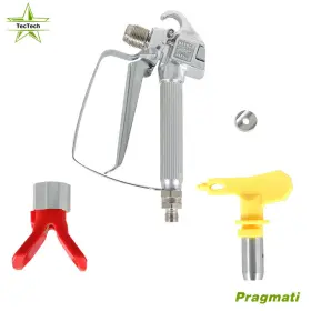 Pr164984 Tectech 1pc 3600psi Airless Paint Spray Gun With Tip&tip Guard Sprayers For New