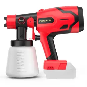 Mps441l Tengxcel Paint Sprayer For Milwaukee 18v Battery - 600w Hvlp Spray Gun With Brushless