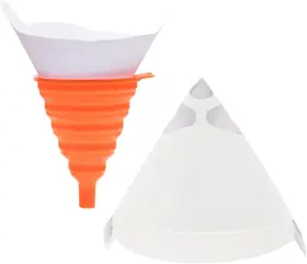 Terberlskub22389 Terberl 100 Pack Micron Paint Strainers Filter Cones With 1 Pcs Silicone