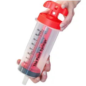 23111 The Paint Syringe Large 500ml With Lid Wide Nozzle For Thick Liquids Ergonomic