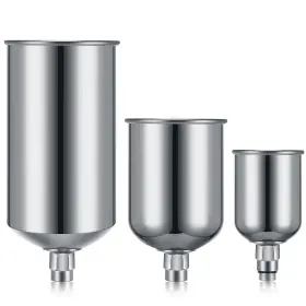 Gfa-therwen-603 Therwen 3 Pcs 1000 Ml 600 150 Gravity Feed Paint Cup Aluminum Spray Gun Too