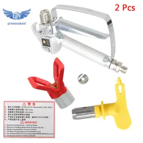 Gm40240md Thomletha 2 Piece 3600 Psi Airless Paint Spray Gun With 517 Tip And Guard For Sprayers