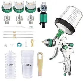 Throohills 799473832675 Professional Hvlp Spray Gun 1.4/1.7/2.0mm Nozzle High Atomiz