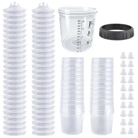 Throohills 799473833245 Disposable Paint Spray Gun Cup System For Hvlp Dis-600m1-50pcs